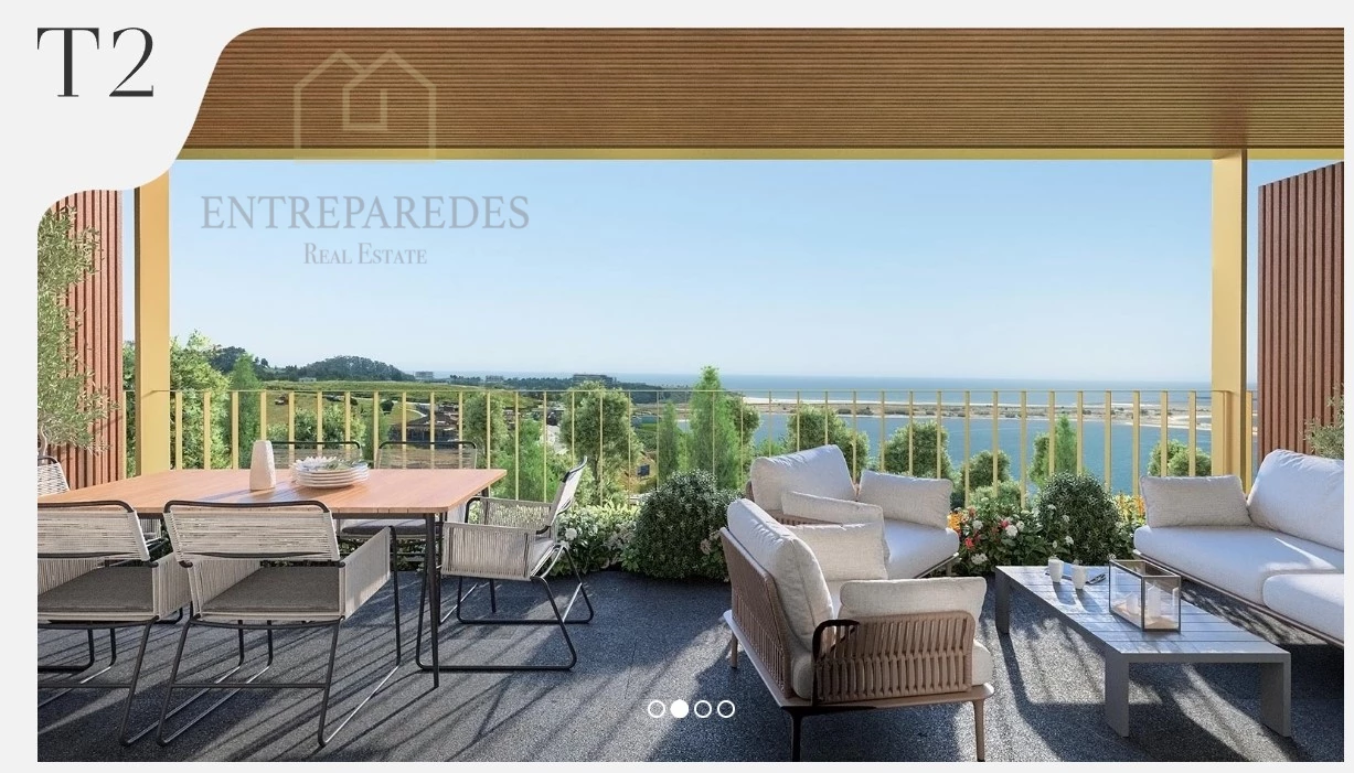 EXCELENTE APARTAMENTO T2 COM TERRAÇO DE 92M2 COM PISCINA PARA COMPRAR JUNTO A MARINA DA AFURADA - VILA NOVA DE GAIA - PORTO M3.A1A.